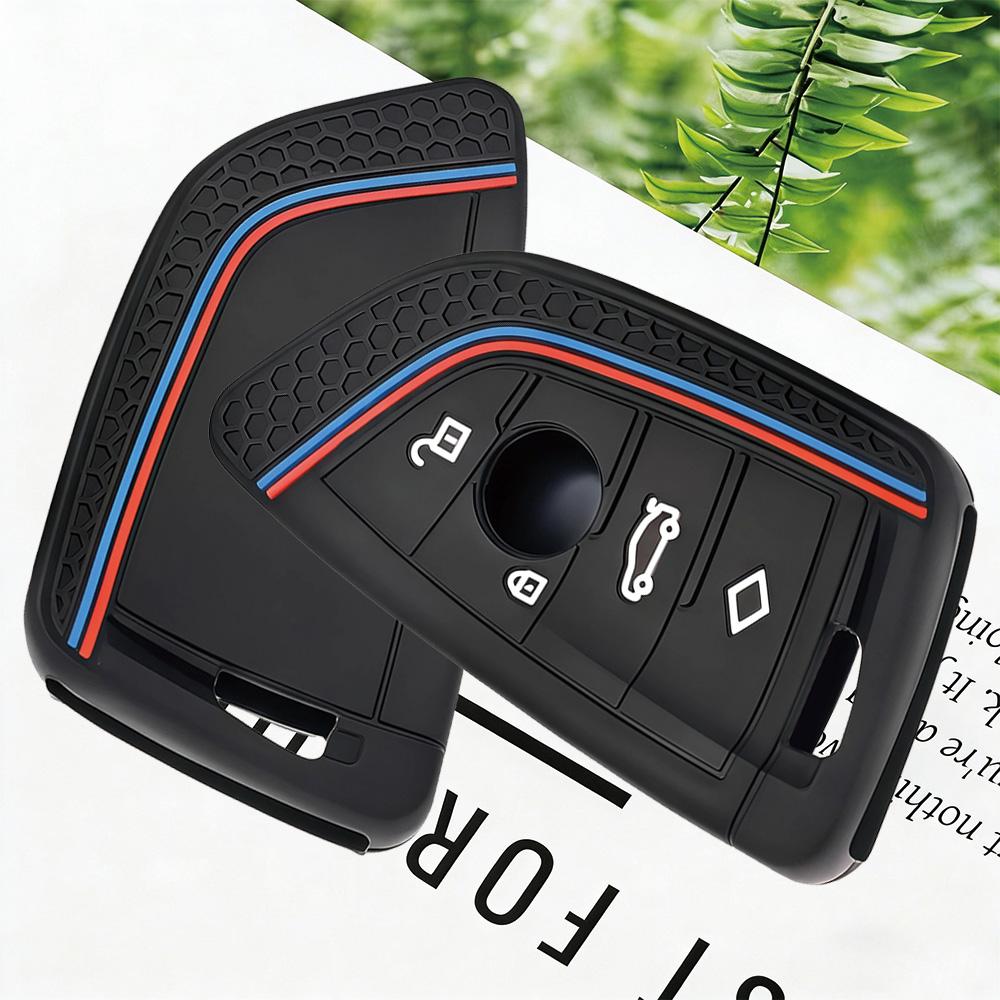 Silicone Remote Car Key Cover Keychain Key Case For Bmw X1 X3 X4 X5 X6 Series 1 2 3 5 7 G20 G02 G05 G31 G23 F34 F15 F40 Ix3