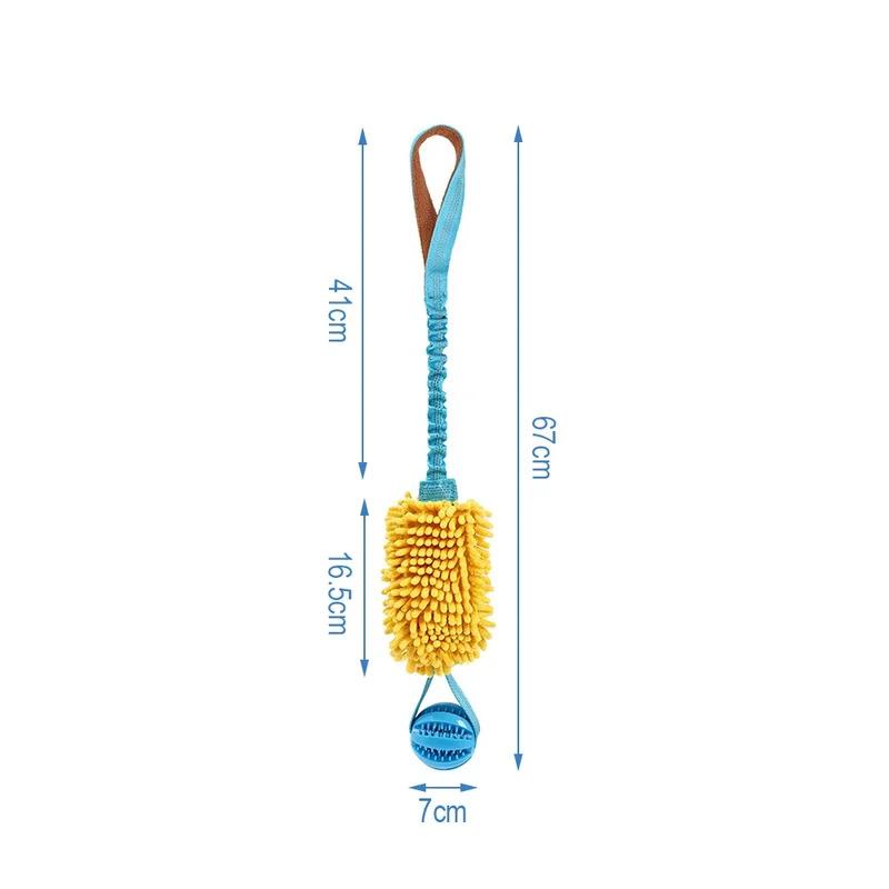 Durable Interactive Dog Toy for Medium Large Dogs Colorful Bite Rope Tug Toy with Hidden Food Compartment Long Lasting Wear