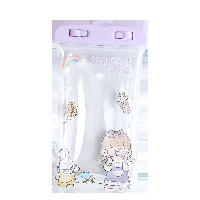 Cartoon Airbag Wasserdichte Handyhülle - Niedliche, transparente Touchscreen-Hülle zum Schwimmen & Rafting