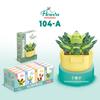 Children'S Educational Small Particle Mosaic Building Block Flower 104 Series 32 Potted Plant Simulation Rose Succulent Building Block Toy