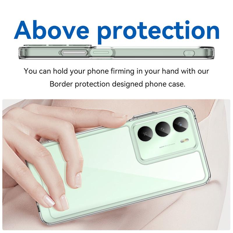 For Realme 14X Global Case Realme 14X Global Cover Bumper Shockproof Clear PC + Silicon Protective Phone Cover Realme 14X Global