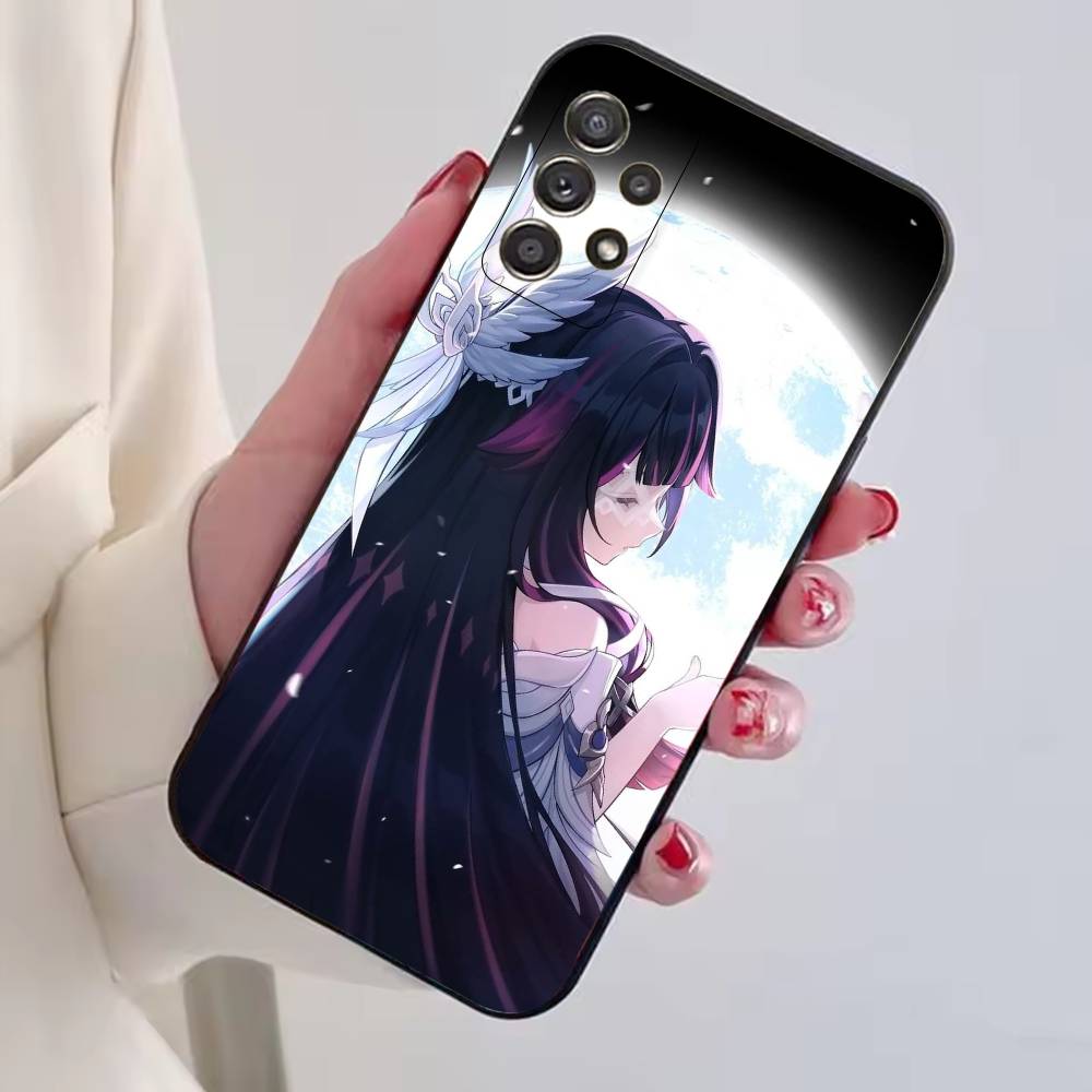 Genshin Impact Damselette Columbina Phone Case For Samsung S25,S24,S21,S22,S23,S30,Ultra,S20,Plus,Fe,Soft Silicone Black Cover