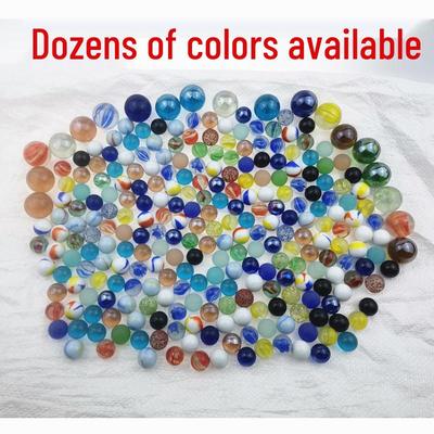 Glass Marbles Set for Games & Decoration - Sizes 14/16/19/25mm