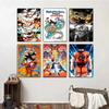 1pc Dragon Ball Anime Poster Poster Stickers Art Wall Murals Decor Game Room Decor Gifts Kawaii HD Painting Cat Cars