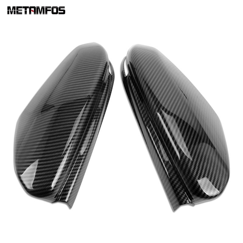 Rearview Mirror Cover Trim For Honda Civic Sedan 2016-  Carbon Fiber Side View Mirror Protector Exterior Accessories