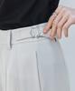 NON AND NON [Custom Length] Belt Loop Pintuck Wide Slacks_Nhsl6485 (Cream)