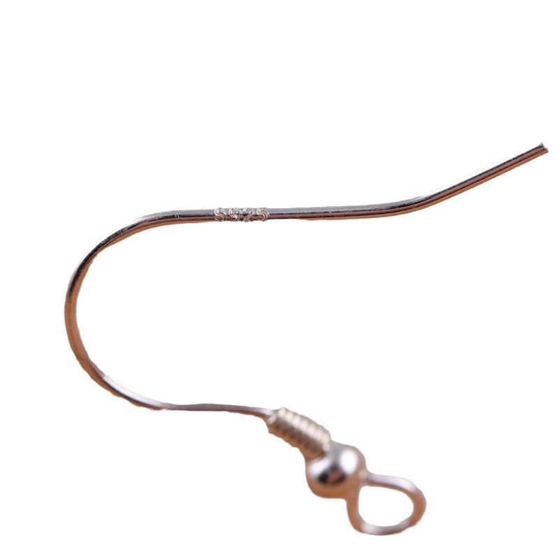 925 Sterling Silver Ear Hooks: Handmade Dangle Earrings with Pearls, DIY Jewelry Findings for Women