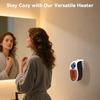 Programmable Space Heater With Led Display, Remote Wall Outlet Electric Heater With Thermostat And Timer