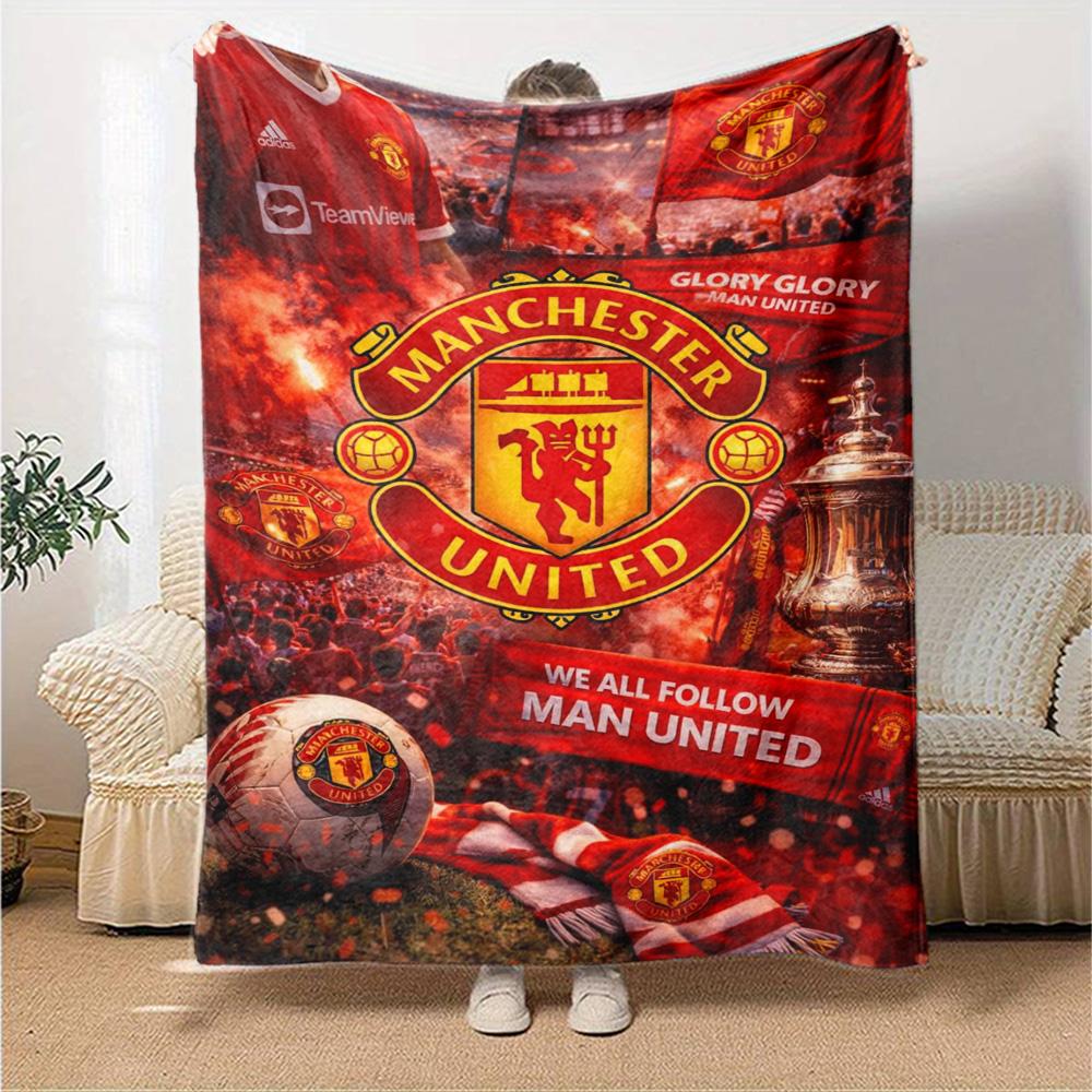 Manchester Blanket Soft Cozy Great for Chair Bedding Bed All-Season Use Digital Print Unique Gift for Family and Friends Camping
