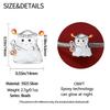 Original Charms Copper Cute Ghost Luminous Beads Fit Bracelet Women Jewelry Making Diy Gift