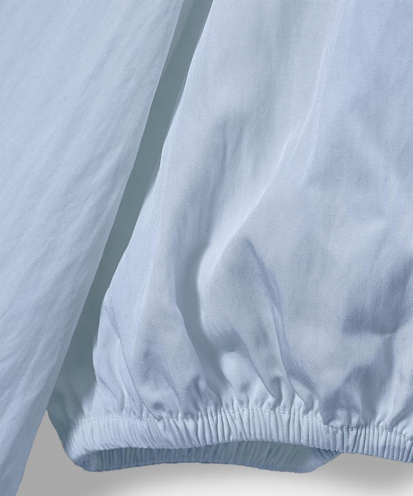 Yujen Soft Tie Button Blouse_Sky Blue