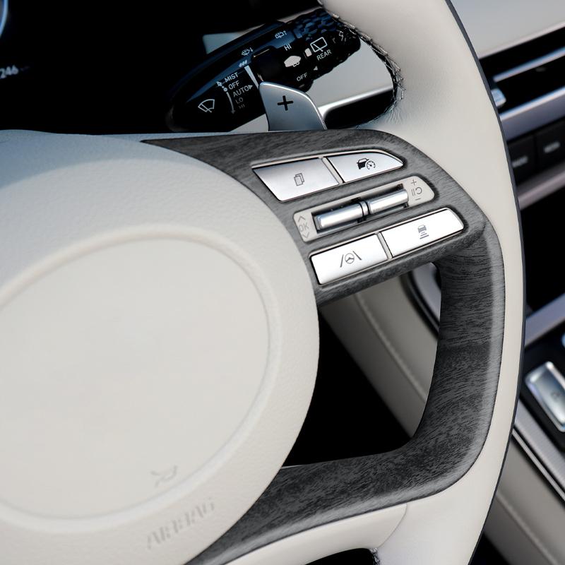 Car Steering Wheel Button Cover Frame In ABS Plastic Suitable for Hyundai Palisade  2024 2025 LHD/RHD Interior Accessories