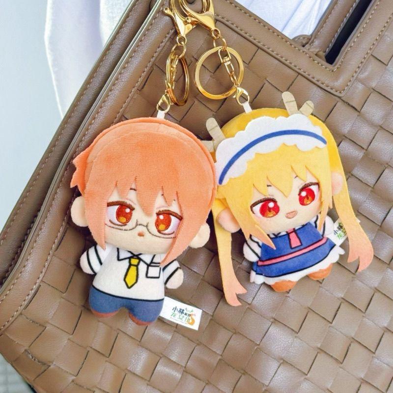 Miss Kobayashi Dragon Maid Peluche 10cm Tohru Kanna Kobayashi Ciondolo Peluche da Collezione Decorazione Zaino Regali Giocattoli Morbidi
