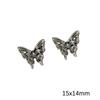 Alloy Pendant Moon Butterfly Five-pointed Star Charms for Bracelets Pendants Necklaces DIY Making Retro Charms Jewelry Accessories