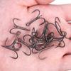 Fishing Hooks, Black Metallic, Diamond-Sharpeted, Box Of 10 Pcs. 6#