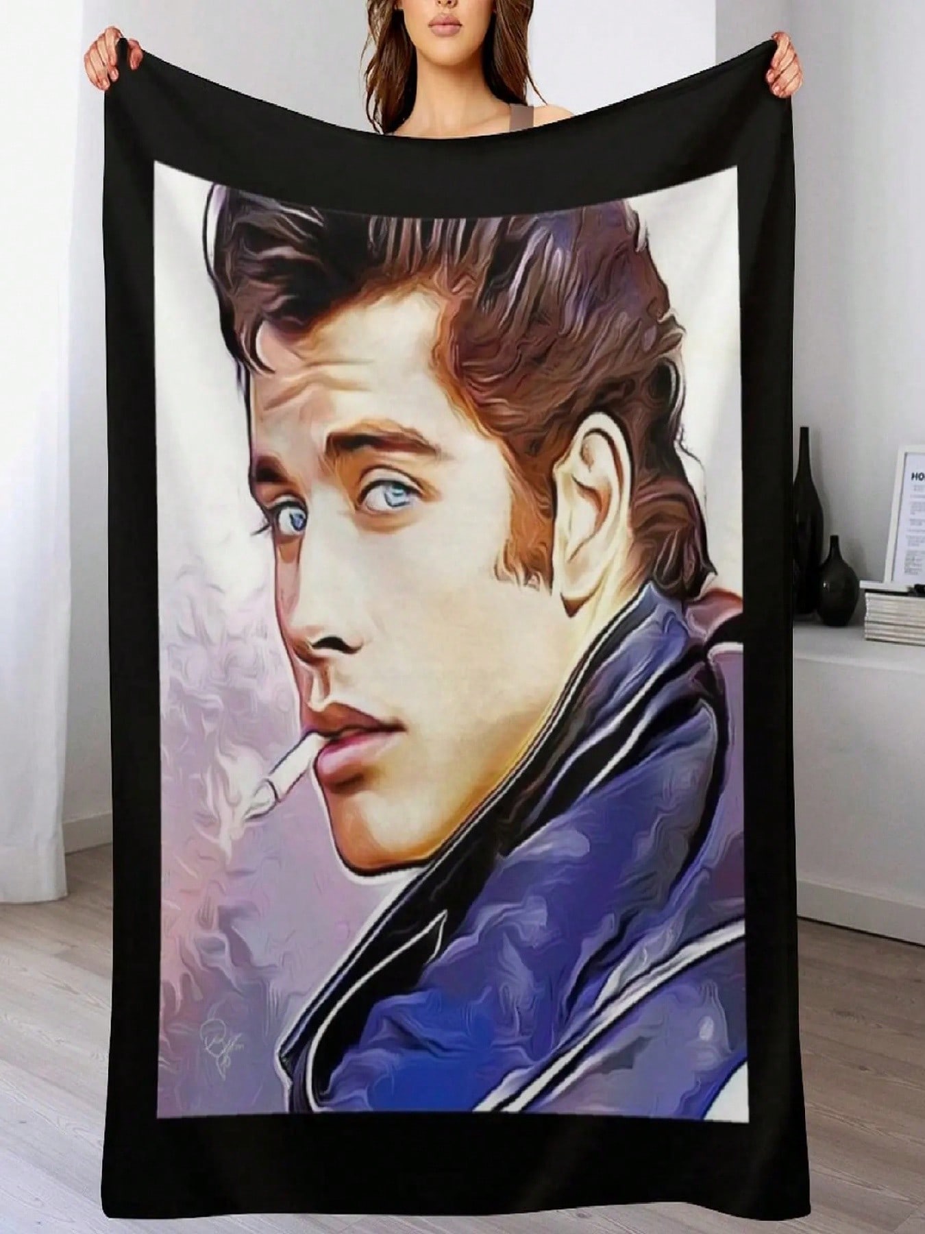DANNY ZUKO _ John Travolta Throw Blanket Hairys Beautifuls Moving Cosplay Anime Blankets 75X95CM