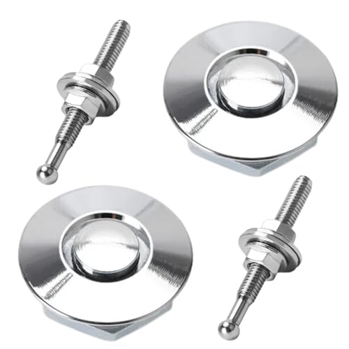 

MSMint Капот Пины Быстросъемные Капот Пины Нажимного Типа Алюминиевые Универсальные Пины Капота 32mm x 32mm