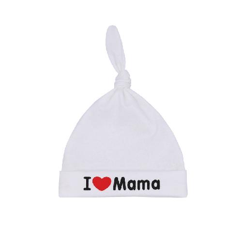 Spring Summer Love Papa Mom Newborn Baby Hat Infant Toddler Cotton Cap Cute Layer Solid Headwear for 0-3 Months Boys Girls