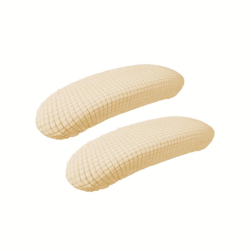 1 Pair Office Chair Armrest Covers Removable Elastic Waterproof Fabric Washable Protective Pads for Desk Chairs