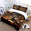 Warrior amidst fiery streaks. Bedding sets Duvet cover sets Duvet covers Pillowcases(1 * Duvet Cover 2 * Pillowcases, without duvet insert)
