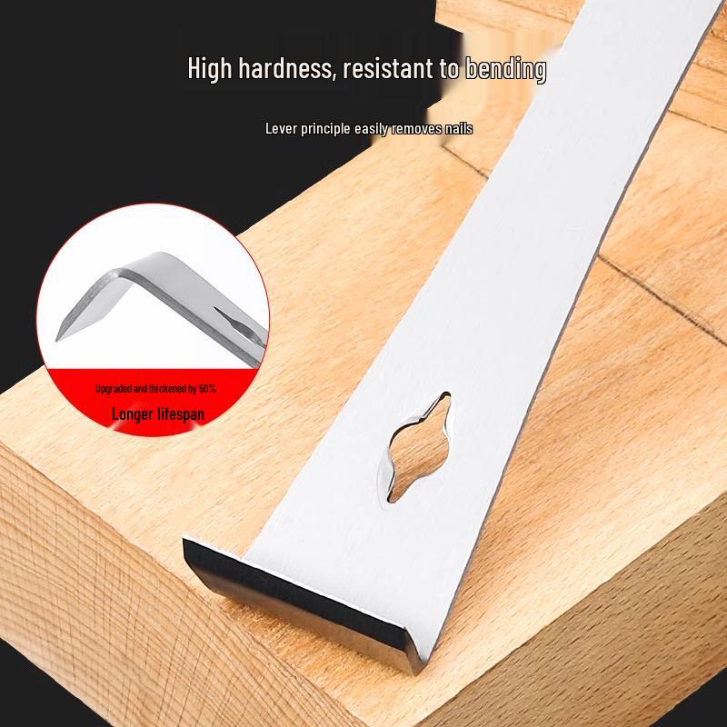 Multifunktionales Brecheisen & Schaber aus Edelstahl: Werkzeug mit hoher Härte für Holzbearbeitung und Imkerei mit Meißel-, Hebel- und Schabefunktionen.