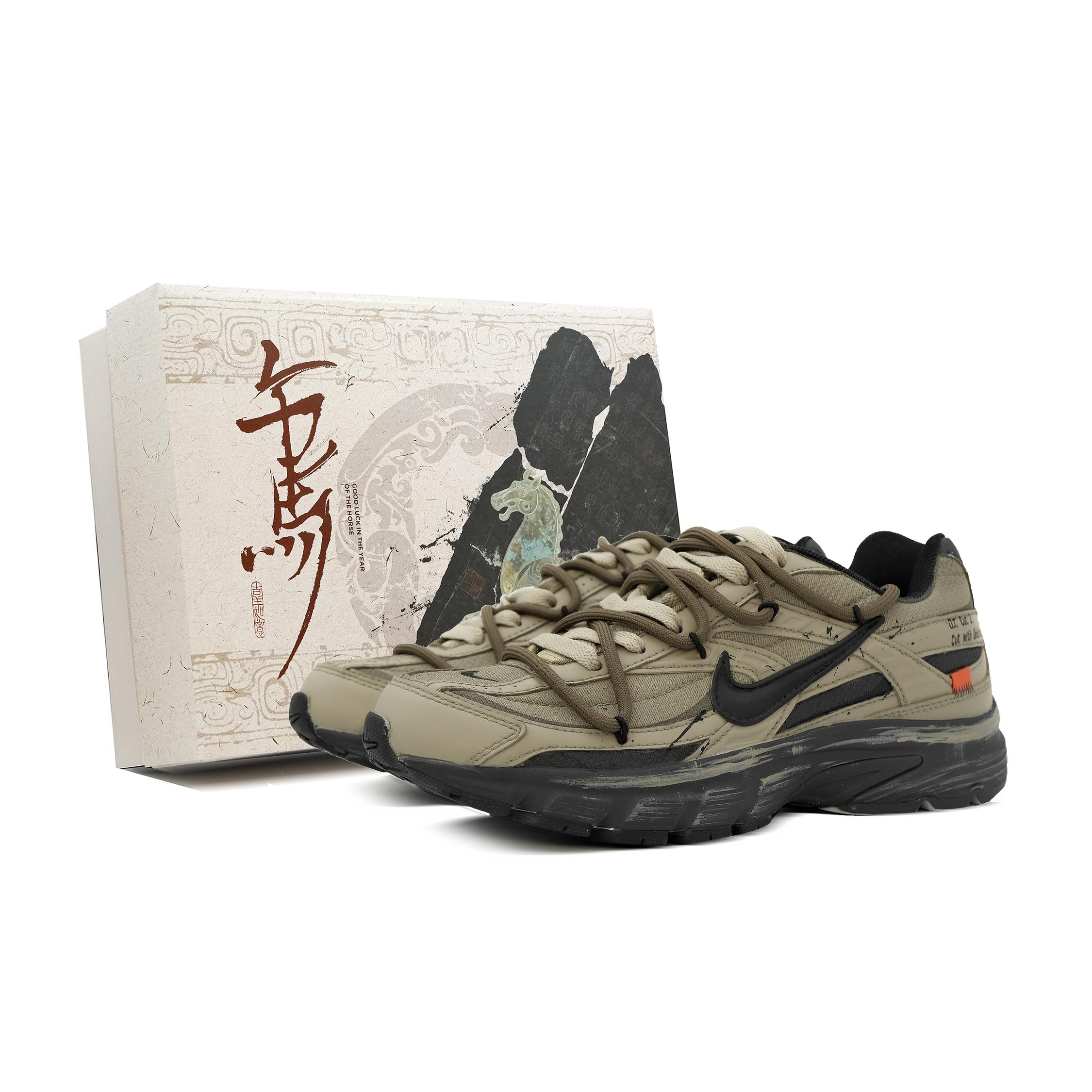 

Nike Initiator Running Shoes Unisex Green 394055-100(Team1714-S-BOX) 41