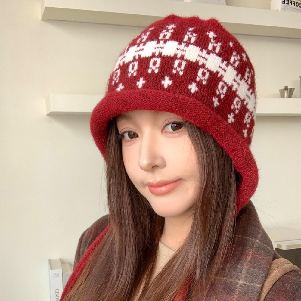 Tassel Tie Knit Hat Windproof Winter Hat New Tassel Beanie Autumn Winter Daily Wear