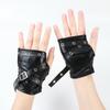 Y2K Half-finger Gloves Black Fingerless Mittens Fashion Arm Cover  Outdoors