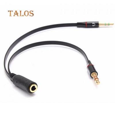 3,5 mm Audio Mikrofon Y Splitter Kabel Kopfhörer Adapter Buchse auf 2 Stecker Adapter Computer Gadgets