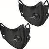 2-Pack Black Sports/ Activated Carbon - Ultra Breathable Mesh, Comfort Fit  Adjustable Cycling, Running, Outdoor Workouts