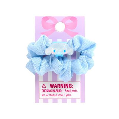 Sanrio Slim Scrunchie Cinnamoroll Hair Clip Hair 7cm Wide X 7cm Deep X 176796 Accessory, Approx. 1.5cm High, Polyester,