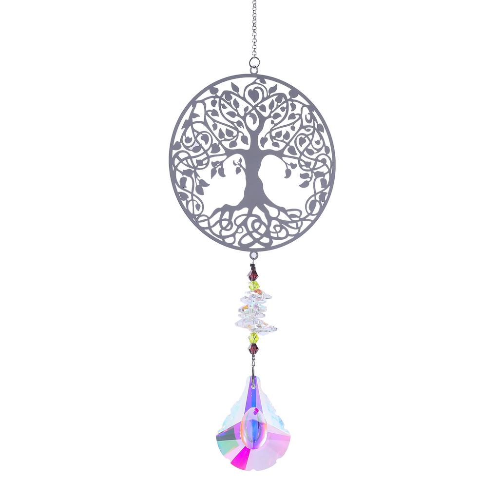Crystal Suncatcher Sun Moon Stars Prism Beads Rainbow Balls Tear Drops Sun Catcher for Garden Decoration Hanging Windows Pendant