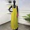 Women's Clothing, Spring New Temperament Three-dimensional Flower Shoulder Strap Solid Color Pleated Backless Suspender Dress
