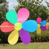 Rainbow Color Wind Spinner Hanging Rope Wind Rotator Ornamental Windmill String  Courtyard