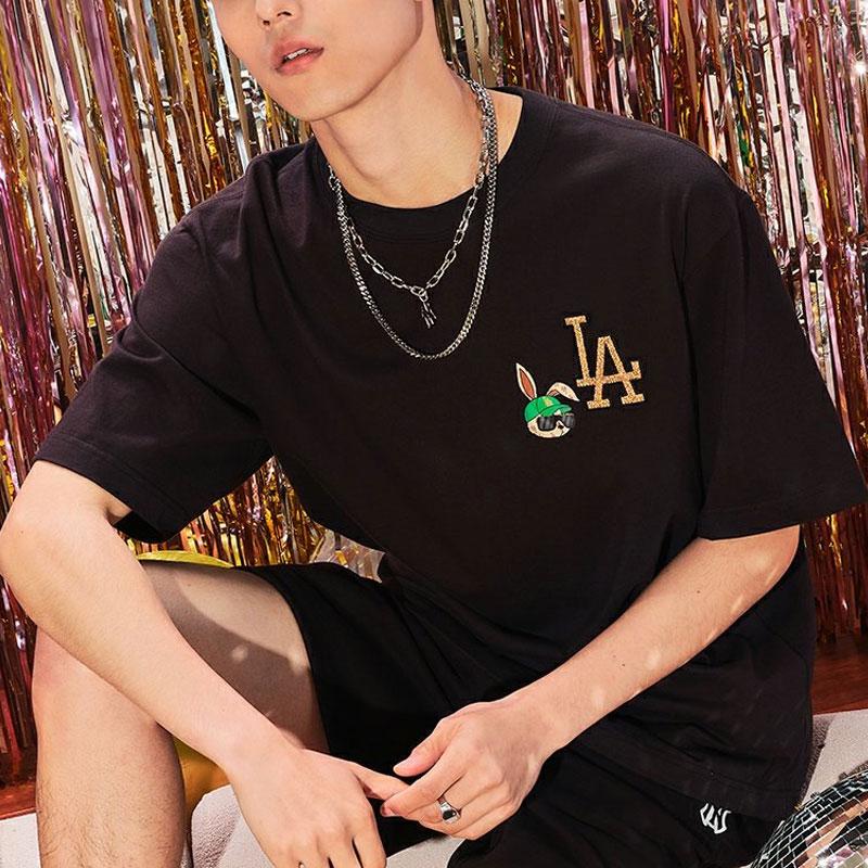 New MLB T Shirt Unisex Charcoal Gray 3ATSECC33-07CGS