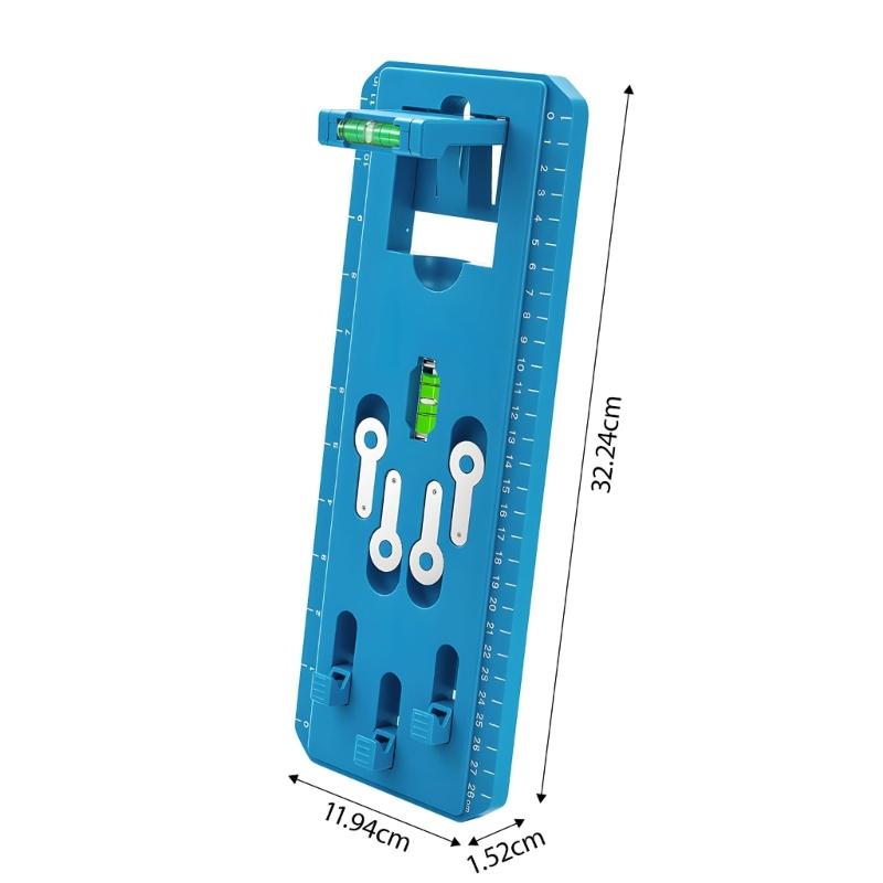 Full Display Hanging System With Measuring Guide And Grip Backing For Straightforward Installation