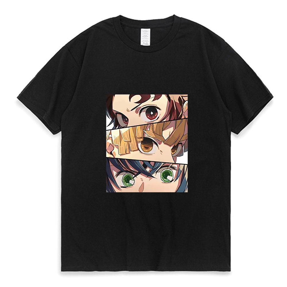 

Аниме Убийца демонов Клинок Танджиро Зеньи Принт Футболка Мужская Woemn Японская уличная одежда Футболки с короткими рукавами Внутри футболки Новая