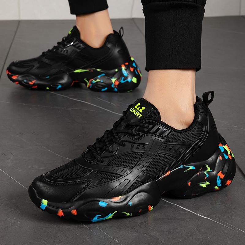 Jarní a podzimní móda pro velké velikosti pro pár táta Boty pro sport a volný čas Pánské a dámské běžecké boty 35-47