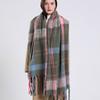 New Luxury Cashmere Women Plaid Scarf Winter Warm Shawl And Wrap Bandana Pashmina Long Tassel Female Foulard Thick Blanket