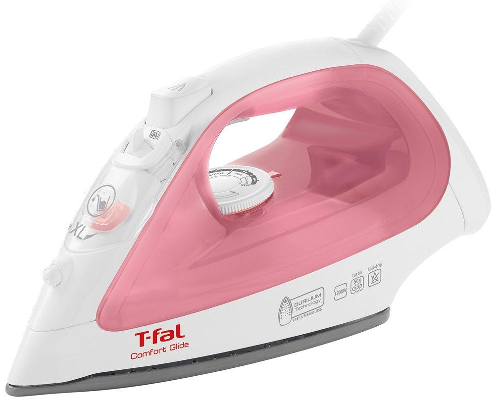 T-fal ComfortGlide Corded Steam Iron, Special Ceramic, 2691, Pink, FV2691J0