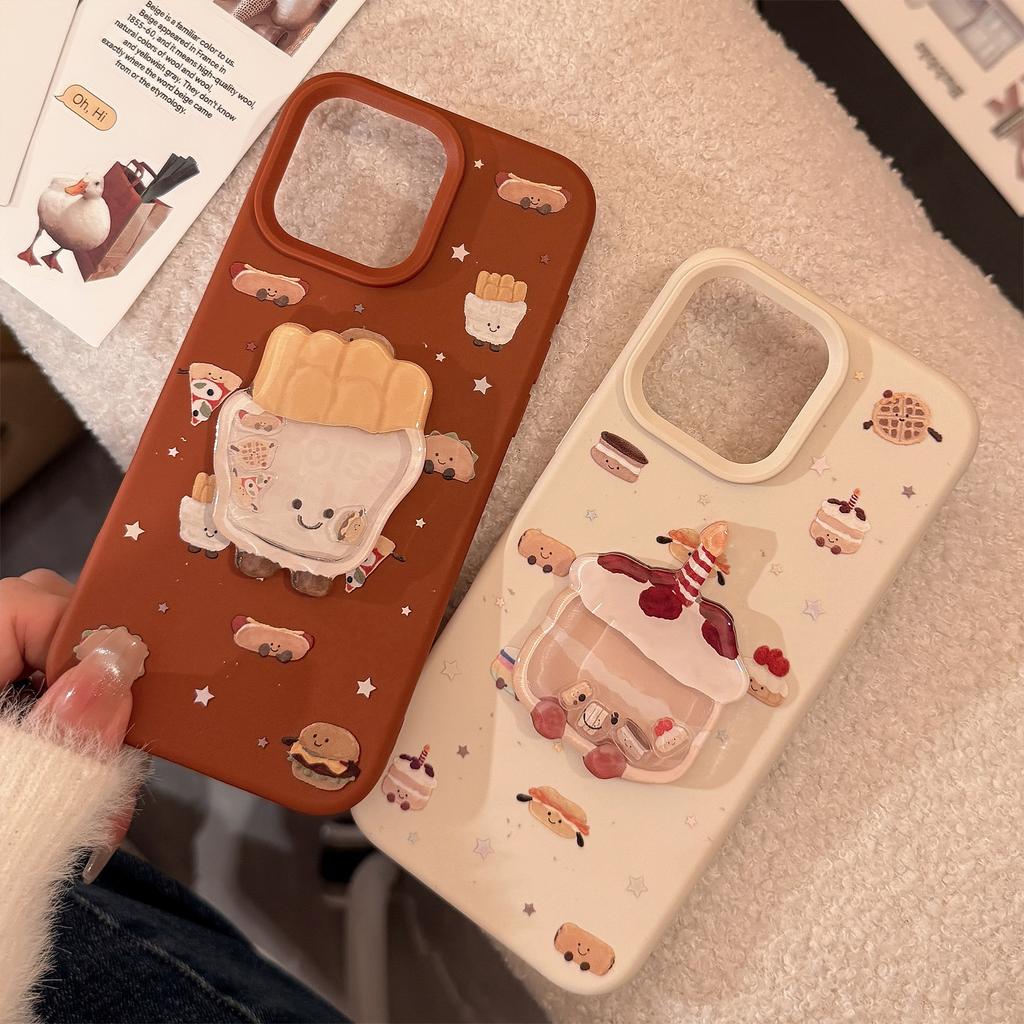 Fun Fries Shake Fun Iphone16 Phone Case Apple 17promax Silicone 14 Compatible 13 3D Cartoon