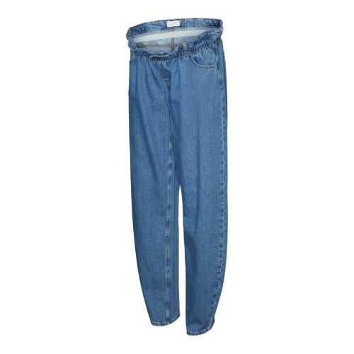 Mamalicious Damskie Proste Jeansy Mom