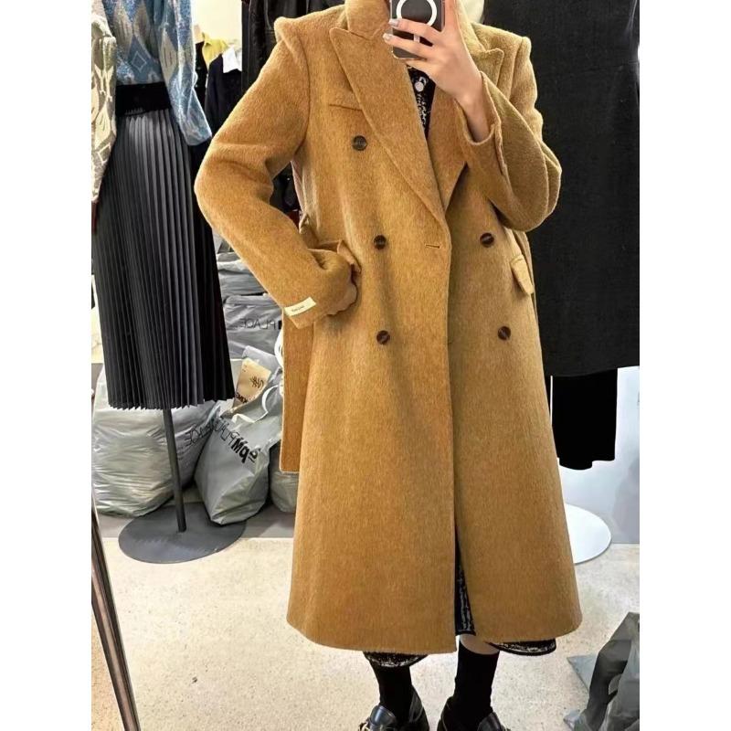 New Double-sided Wool Coat Mid-length Hamburger Loose Casual Woolen Coat