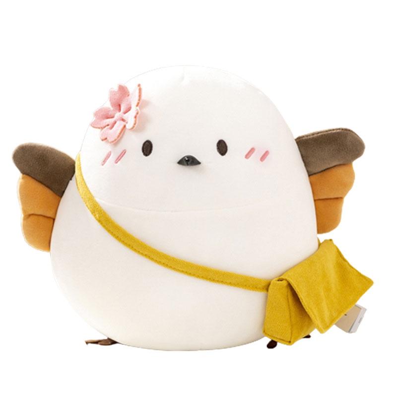 Cute Long-tailed Mountain Sparrow Plush Toy For Kids Soft And Fluffy Gift
