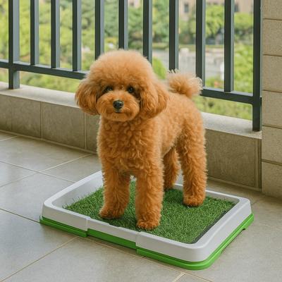 Removable Dog Potty Toilet Anti-Splash Non-slip Pet Potty Training Reusable Pads Artificial Grass Pad Indoor