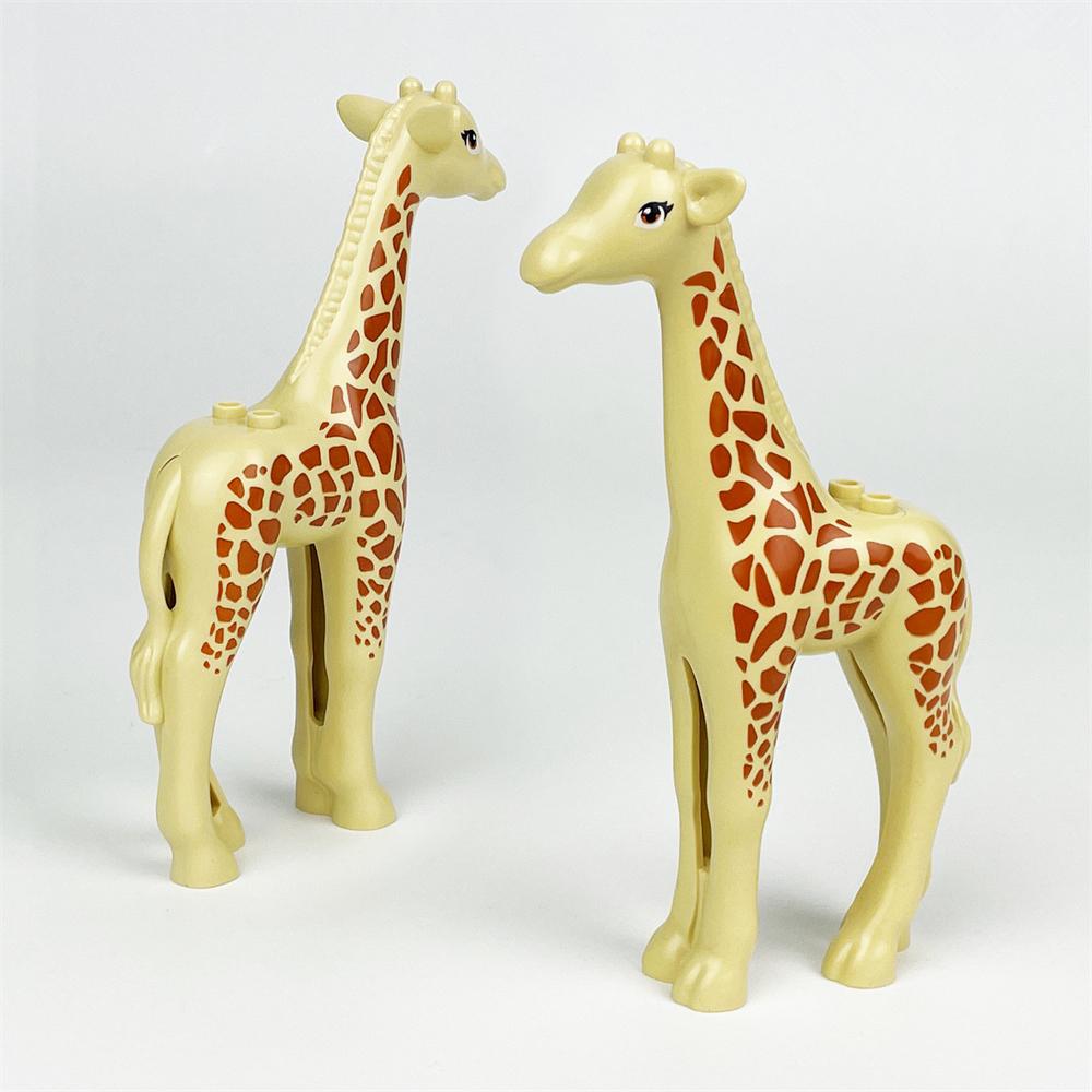 Animal World City Farm Vegetable Garden Cute Animals Orangutan Giraffe Figures Building Block Bricks Toys For Children