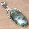 Pendant Prehnite Marlene Gemstone Valentine'Day Ethnic Silver Jewelry 2"