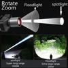 High-Brightness Zoom Long-Range Flashlight Cob Flash Lock Design Usb Charging Camping Flashlight Outdoor Camping Adventure