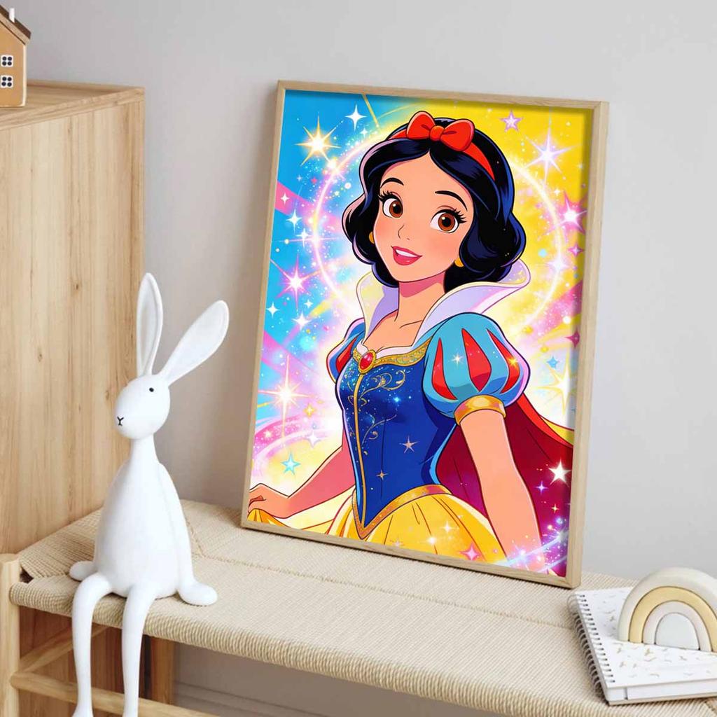 Disney Diamond Painting Kit Full Diamond Round Snow White Decor Home Decor Craft Gift