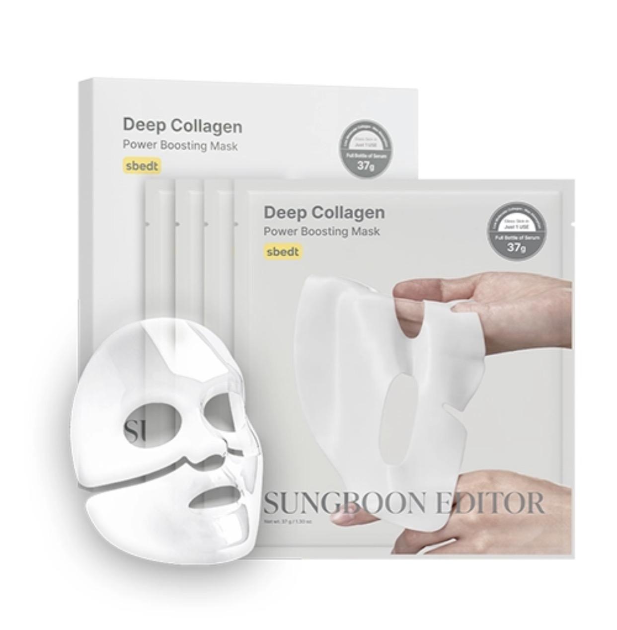 SUNGBOON EDITOR Deep Collagen Power Boosting Mask 37g /Four sheets 37g/Four sheets